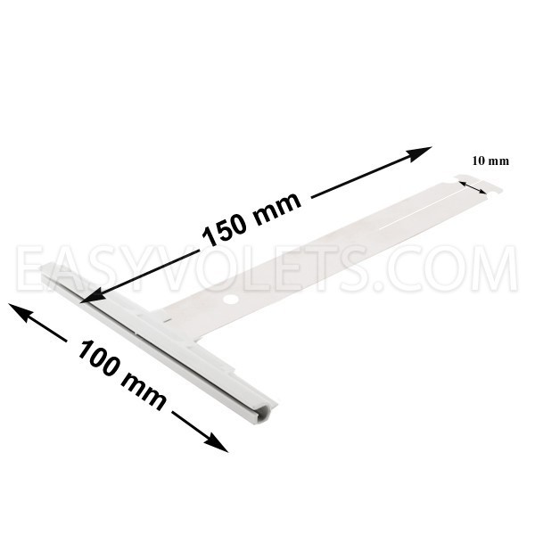 Dimensions attache tablier à clipper 150 mm Franciaflex